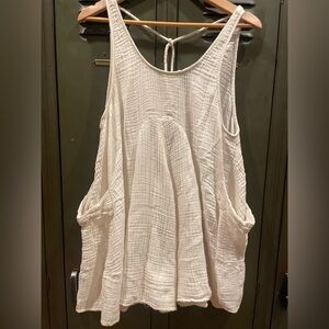 Free People Flowy Smock Sleeveless Top